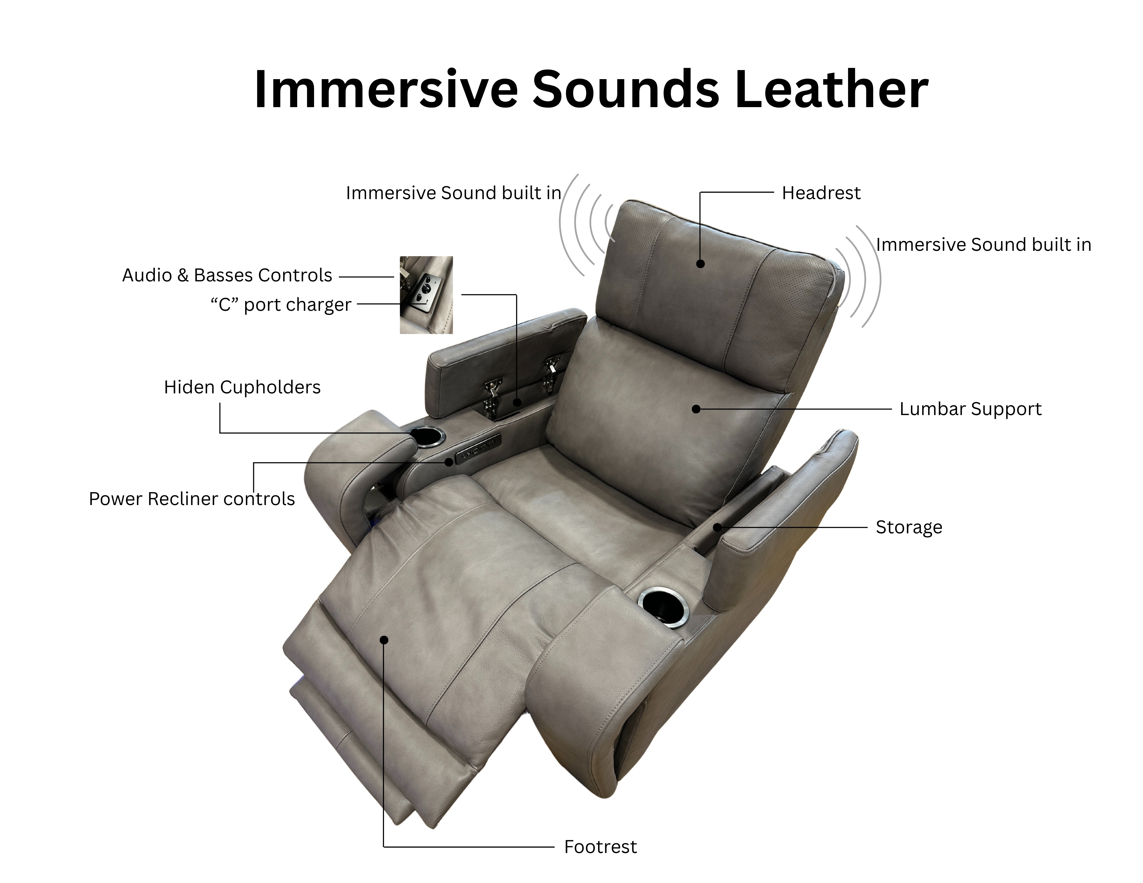 Rec Lumbar 3.0 Mech Immersive Sound Leather