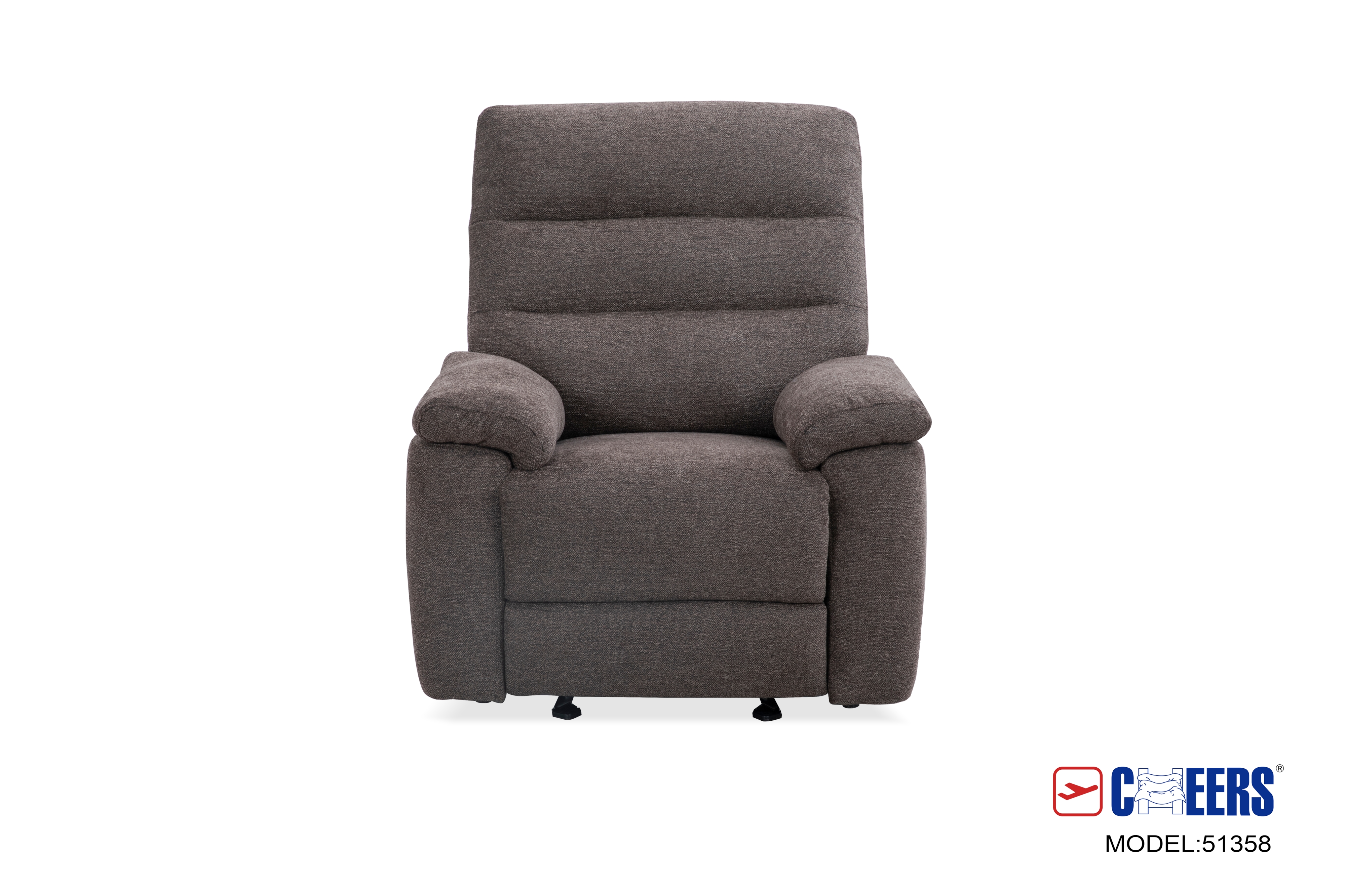 Manual Reclining Glider ReclinerBrown