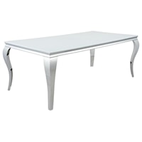 Glam White Dining Table