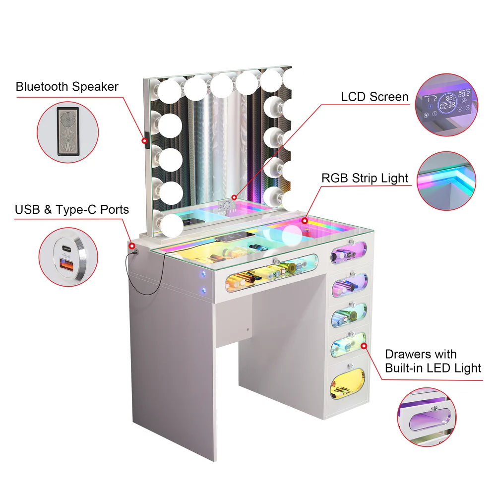 Pricilla Medium Vanity Set