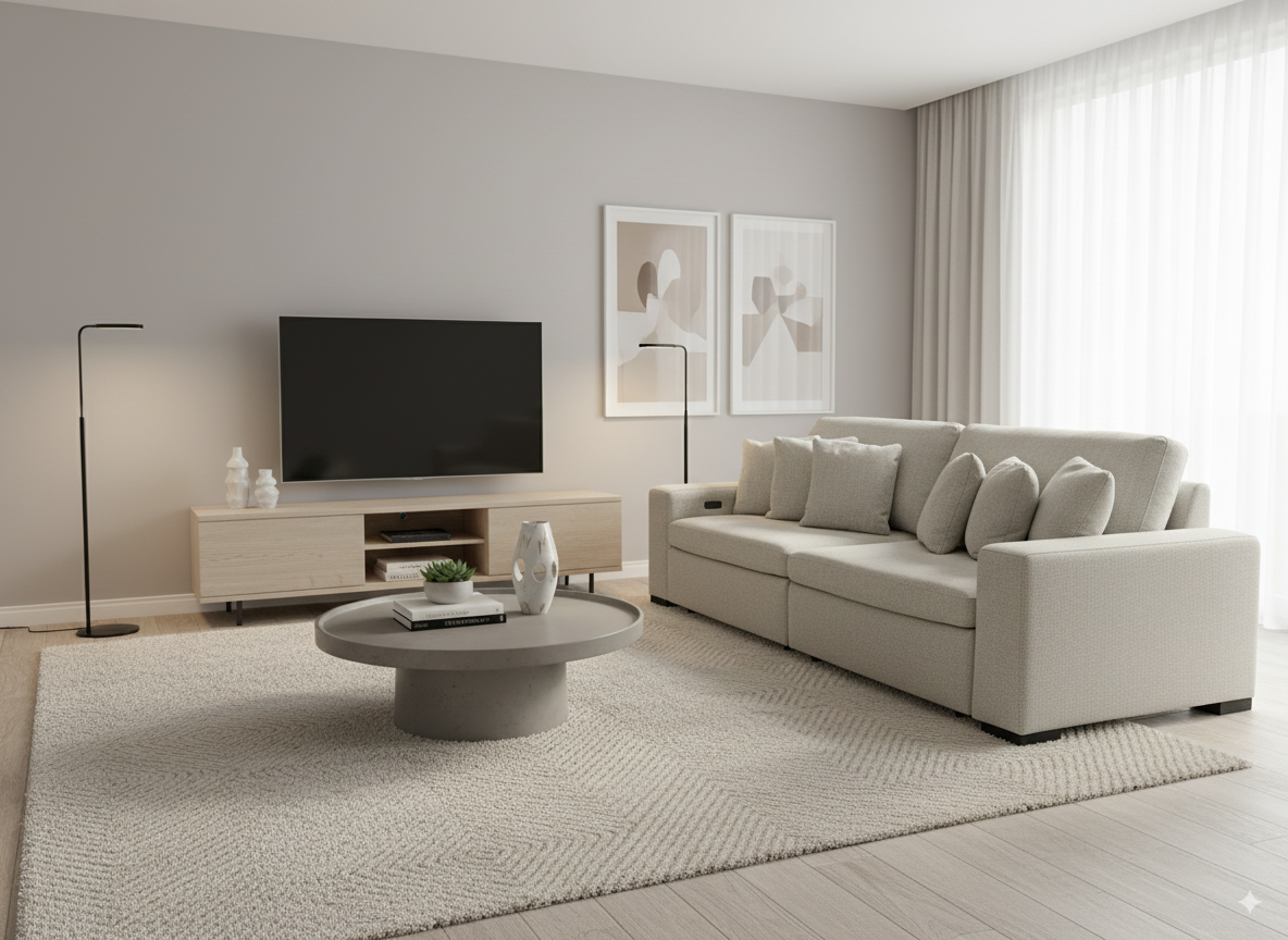 EZ Slide Power Sofa Camden Winter StainAway