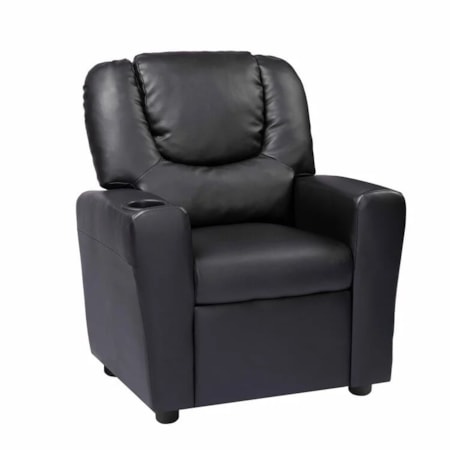 Kids Recliner Black