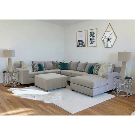 4pc Large Sectional RAF Chaise