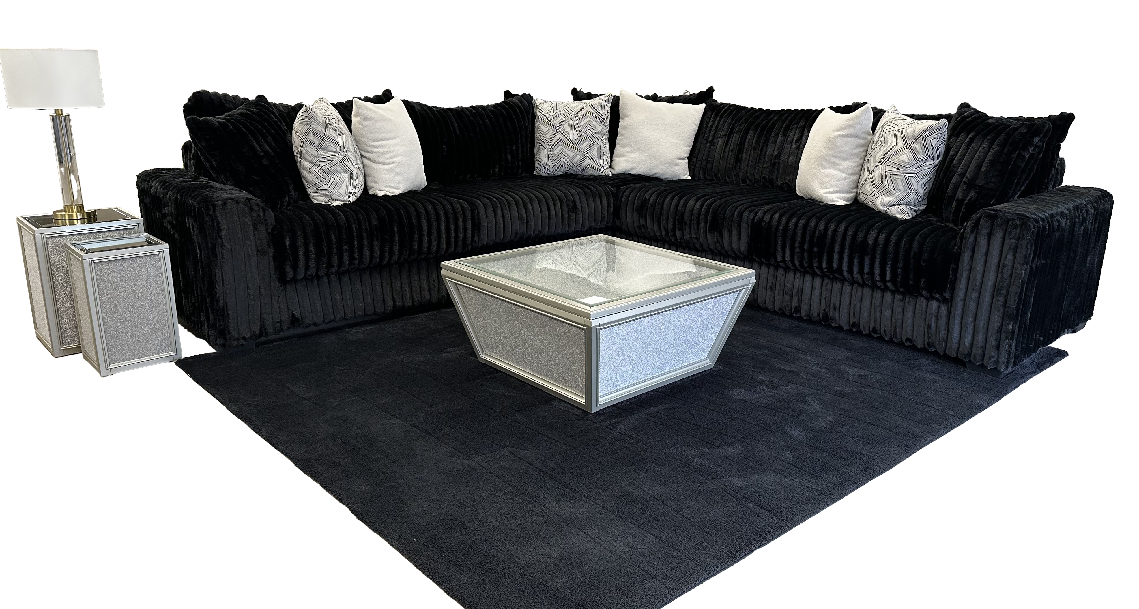 3pc Jumbo Cord Black