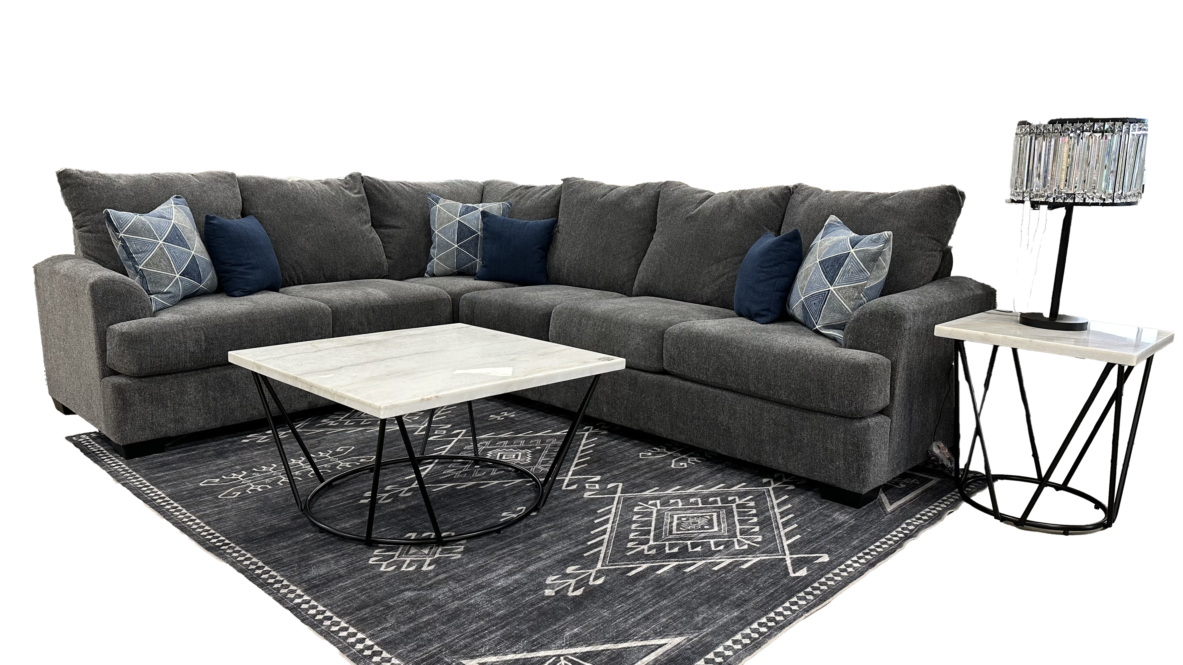 3pc RAF Sofa Venus Slate Penelope Sailor