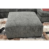 AUSTIN OTTOMAN 39" X 39" OLYMPUS CHARCOAL