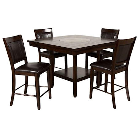 Counter Height Table and Chair Set