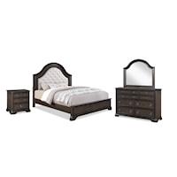 Queen Bed Dresser Mirror and 1 Nightstand