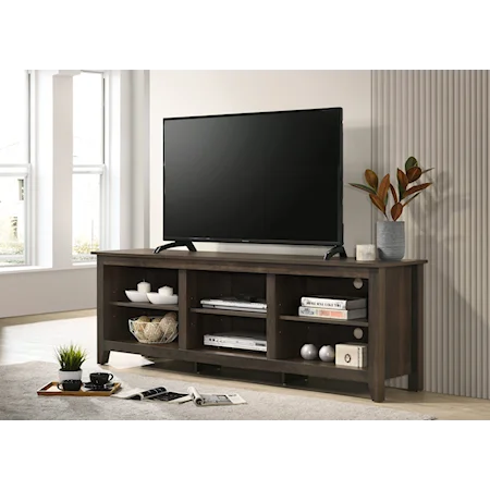 Dark Dusty Brown 70" Wide TV Stand