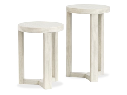 Transitional Set of 2 Nesting Accent Tables