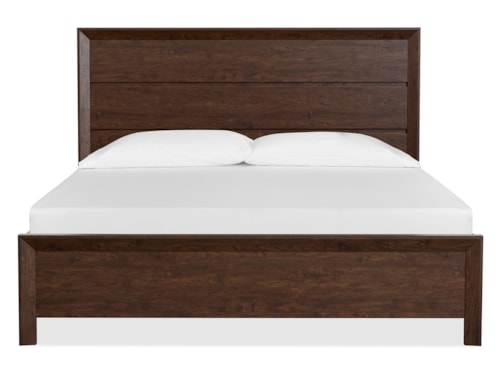 Transitional Queen Panel Bed