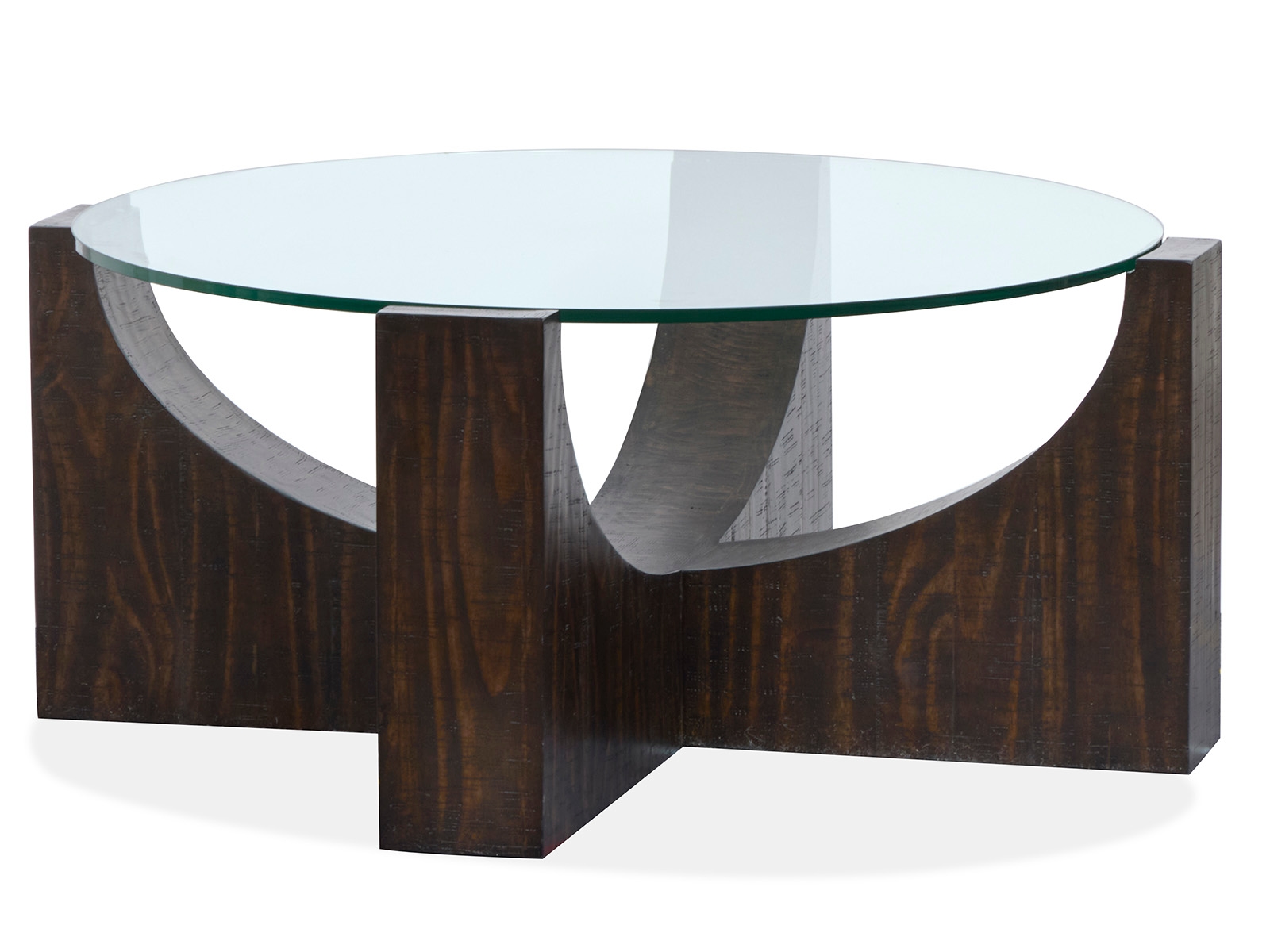 Round Cocktail Table W/Casters