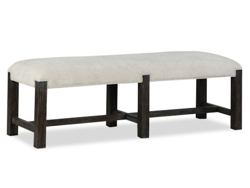 Transitional Upholstered Dining Bench