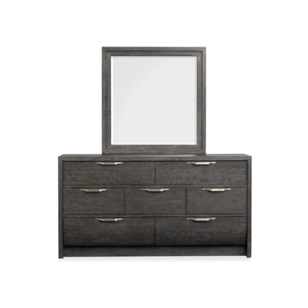 Dresser With Portrait Mirror