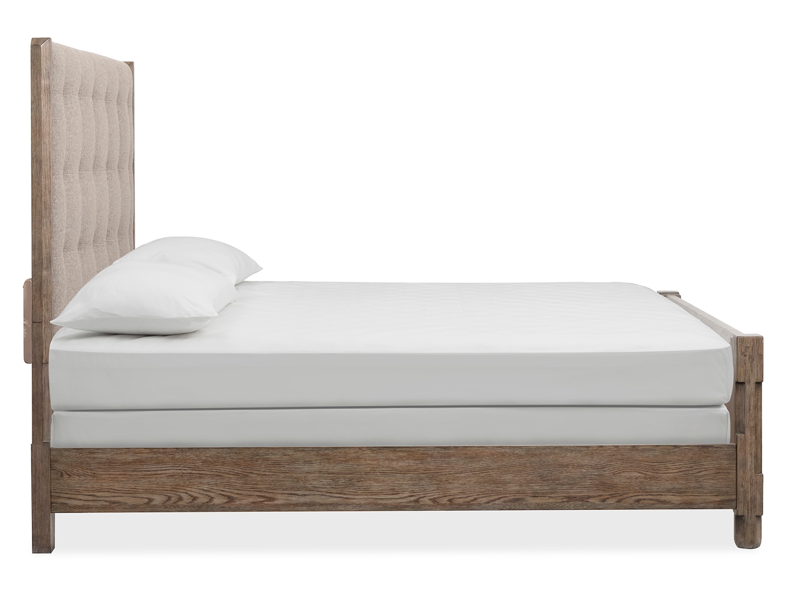 Upholstered King Panel Bed