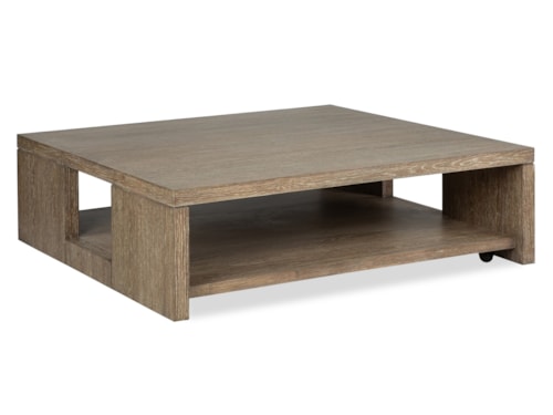 Contemporary Cocktail Table with Casters