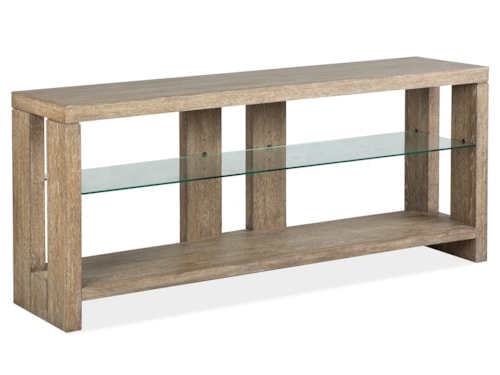 Contemporary Console Sofa Table with Adjustable Shelf
