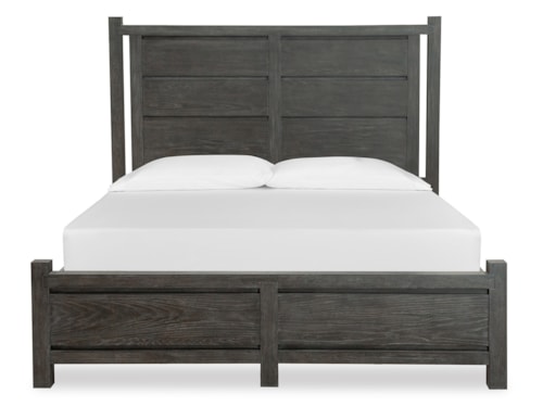 Transitional Queen Panel Bed