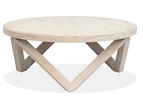 Modern Farmhouse Round Cocktail Table