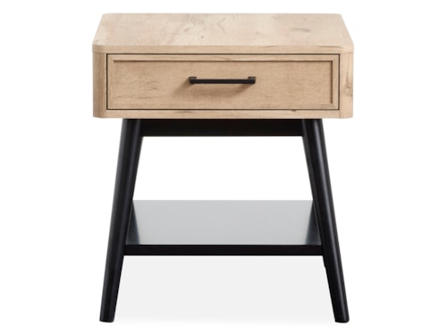 Contemproary Rectangular End Table with Drawer