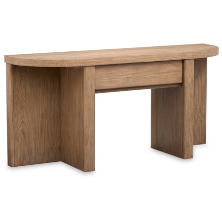 1-Drawer Demilune Sofa Table