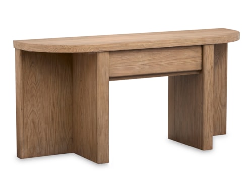 Lettie 1-Drawer Demilune Sofa Table