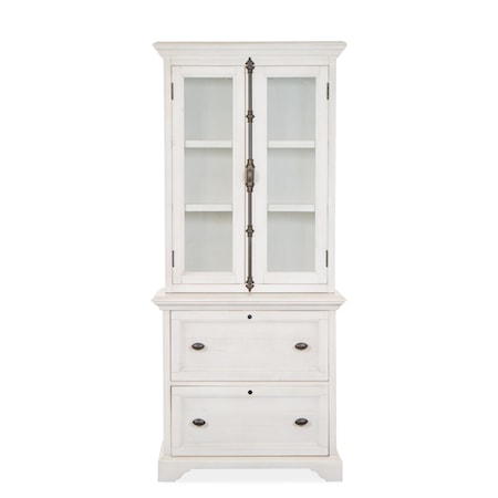 2-Drawer Lateral File Cabinet and Hutch