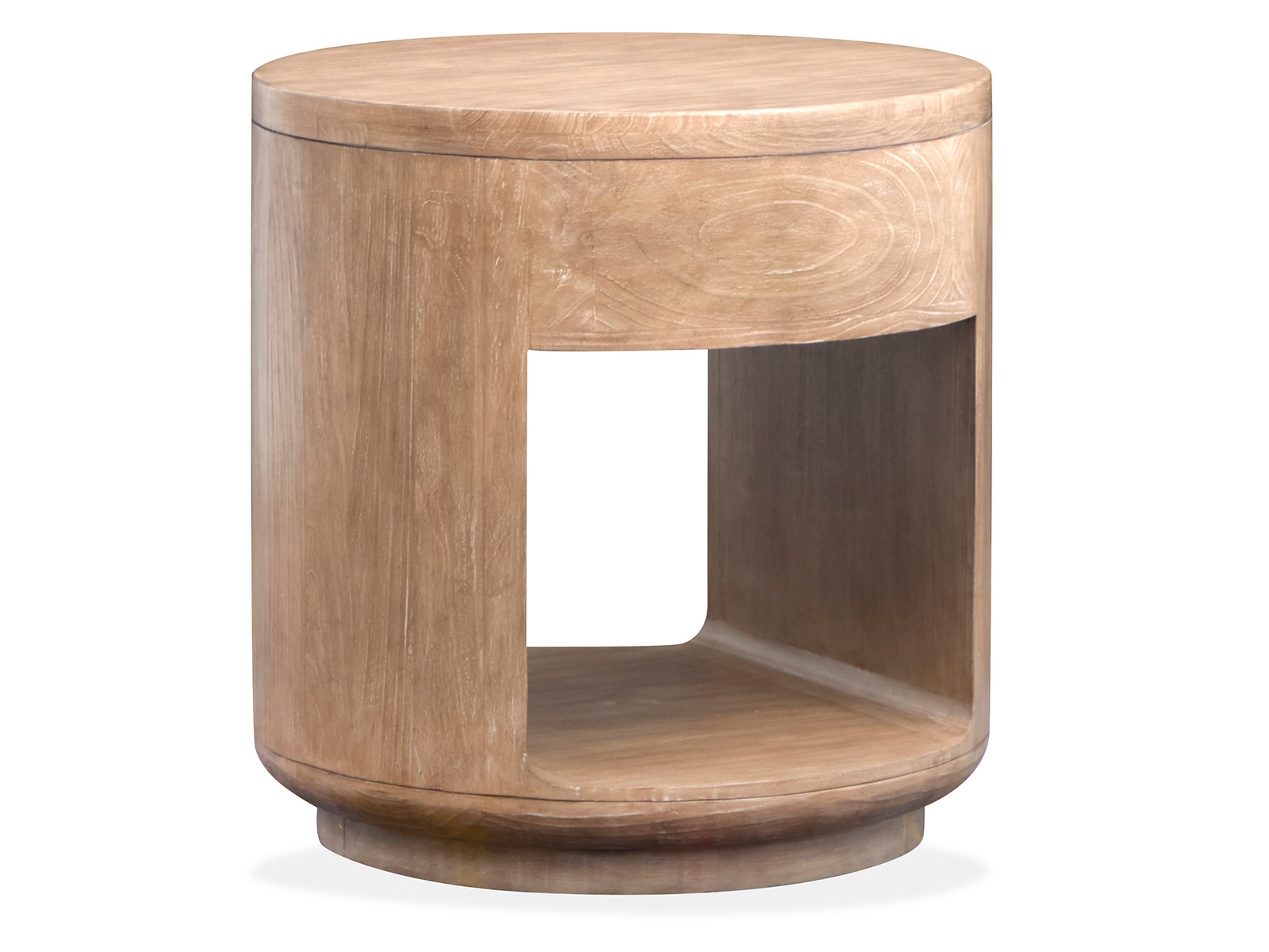 1-Drawer Round End Table