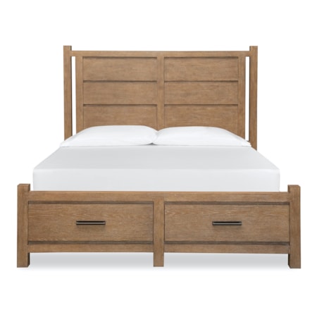 Complete King Panel Storage Bed