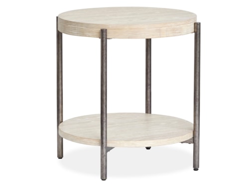 Contemporary Round End Table