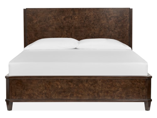 Transitional King Panel Bed