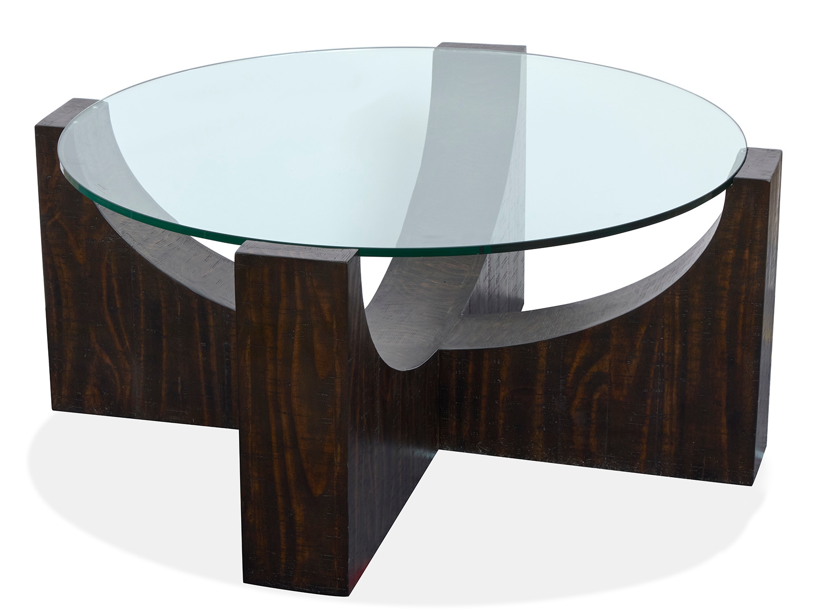 Round Cocktail Table W/Casters