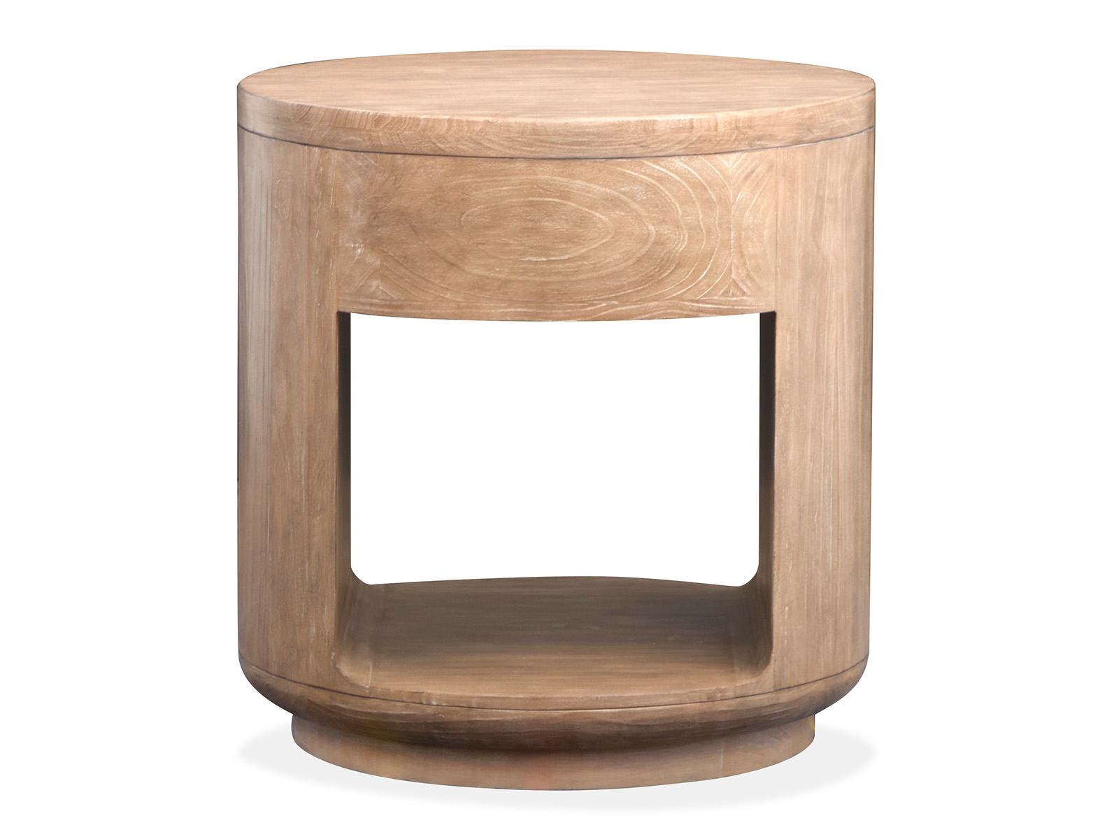 1-Drawer Round End Table