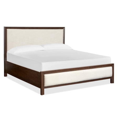 Queen Upholstered Panel Bed