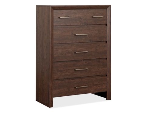 Transitional 5-Drawer Chest with English Dovetail Drawers