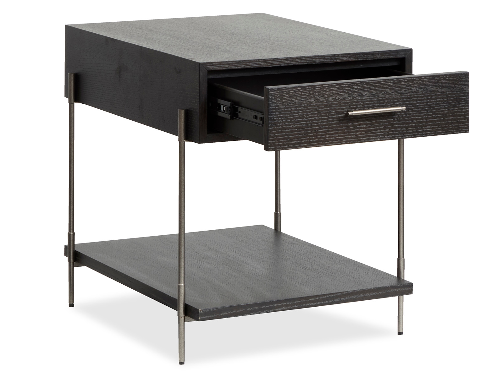 1-Drawer Rectangular End Table