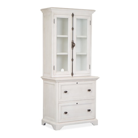 2-Drawer Lateral File Cabinet and Hutch