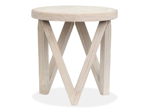 Modern Farmhouse Round End Table