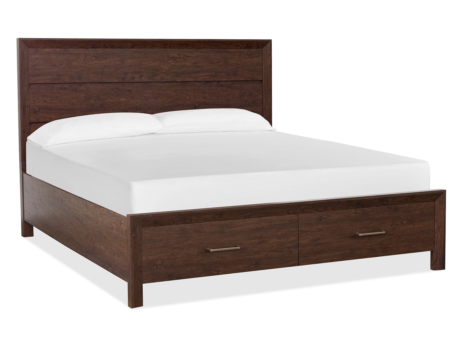 Queen Panel Storage Bed