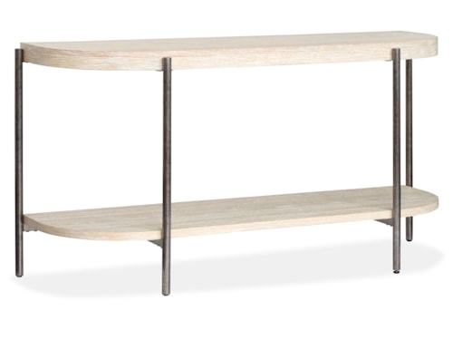 Contemporary Demilune Sofa Table