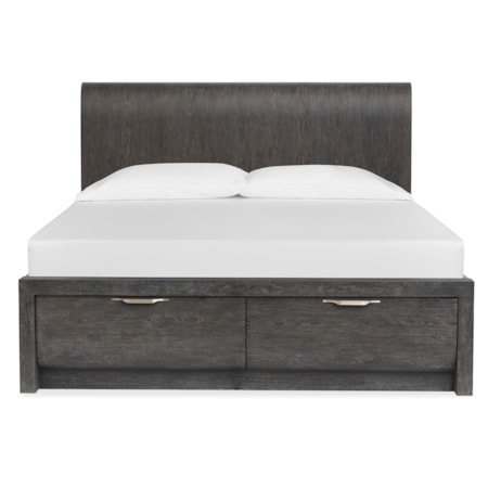 Complete King Panel Storage Bed