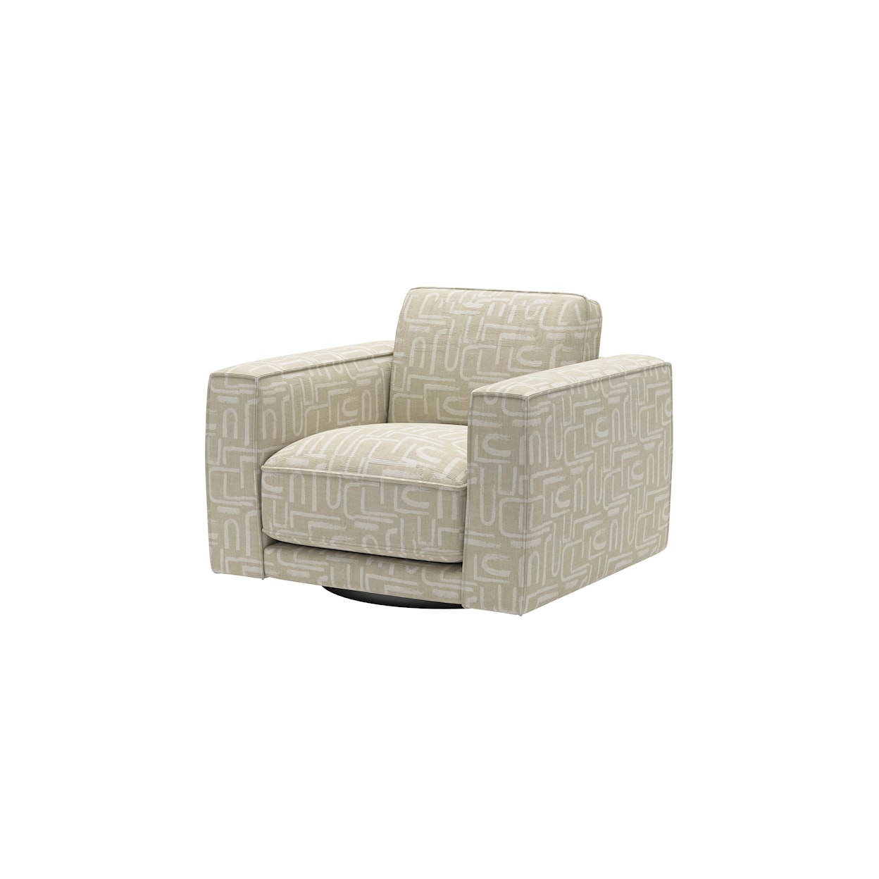 Kuka Home Nomad Swivel Accent Chair