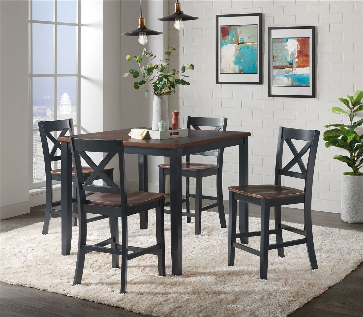 Chelvey 5 deals piece dining set