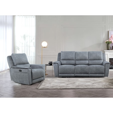 2 Piece Power Recliner Living Room Set