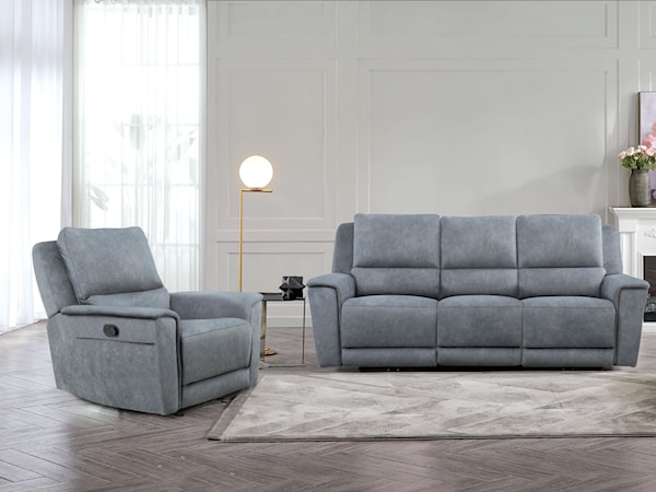 2 Piece Power Recliner Living Room Set