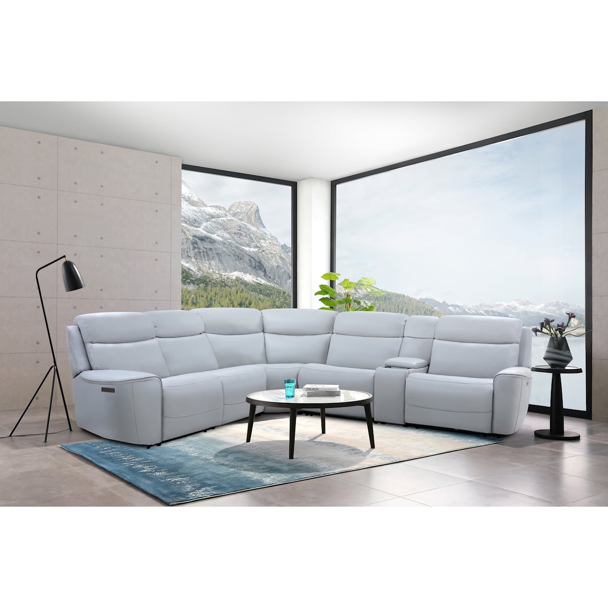 Cheers 70289 3 Power Recliner Sectional Sofa