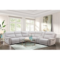 0-Gravity 3 Power Recliner Sectional with Power Headrest