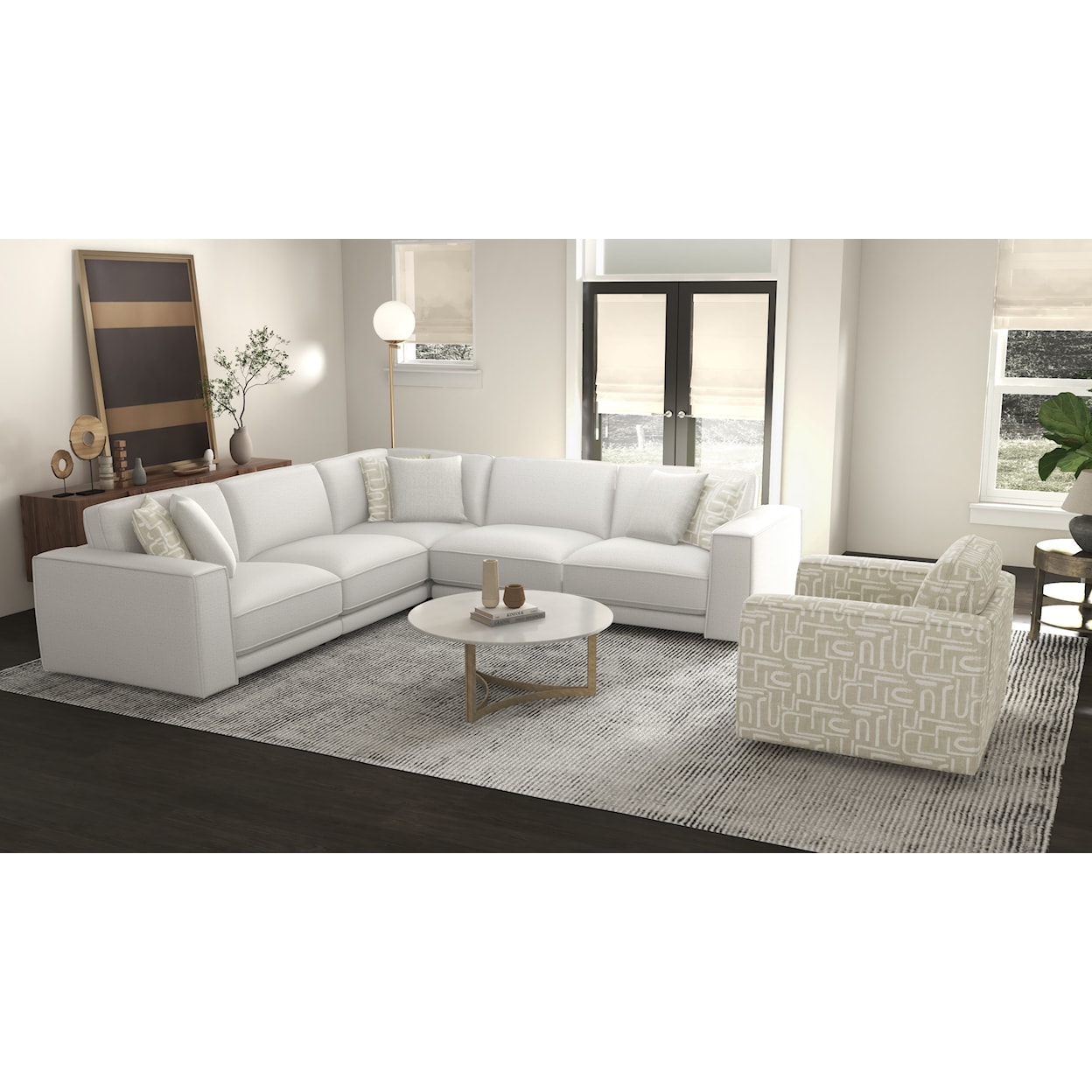 Kuka Home Nomad 6 Piece Living Room Set