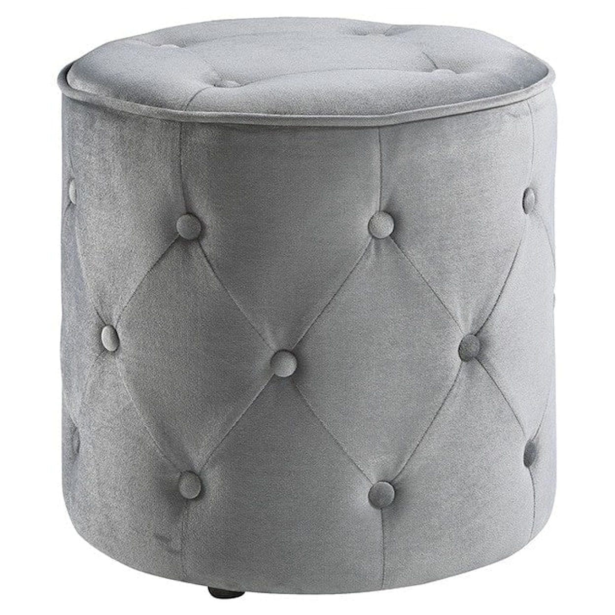 Office Star Curves Round Accent Ottoman