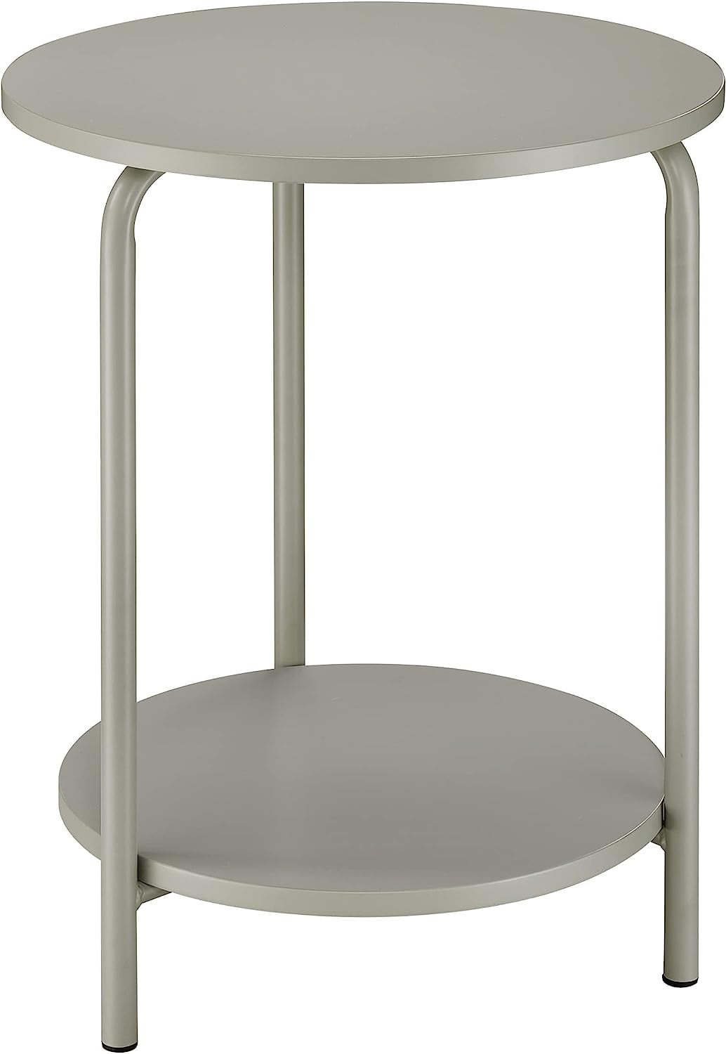 Office Star Elgin 233123900 Grey Metal Side Table Sam Levitz